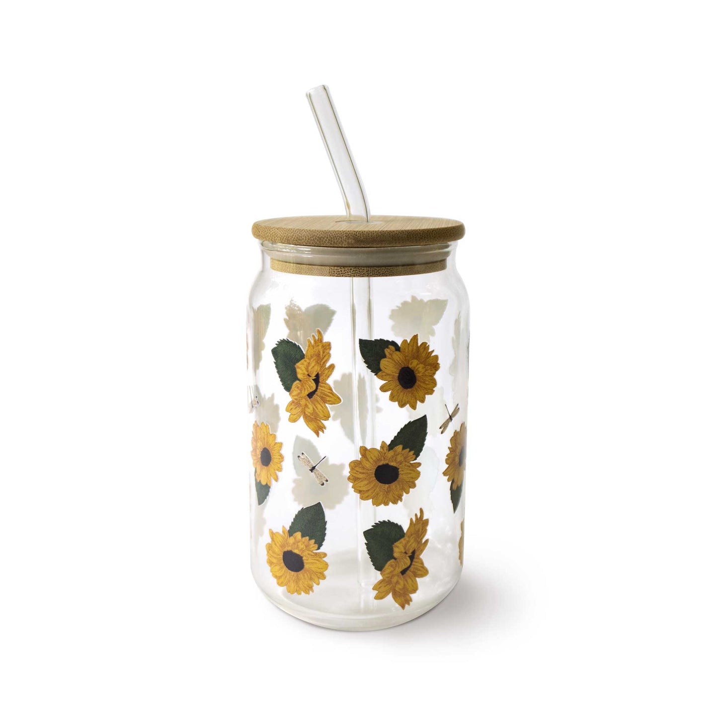 Sunflower Dream Glass Can